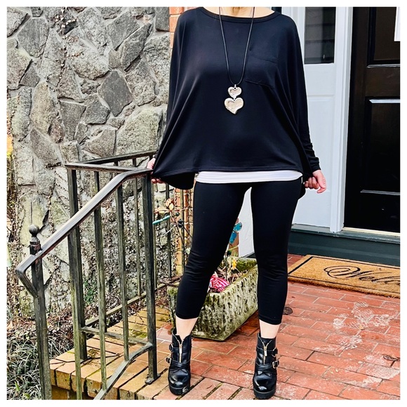 14 Ultra Soft Rayon Knit Oversize Chic Front Pocket - Picture 5 of 5